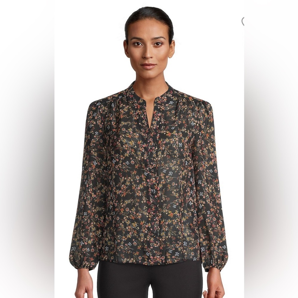 Lipsy London Sheer floral blouse